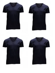 Jack & Jones T-Shirt (4er Pack) Dunkelblau