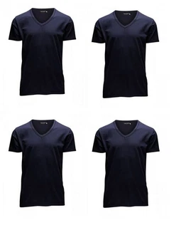 Jack & Jones T-Shirt (4er Pack) Dunkelblau