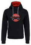 Elkline Kapuzensweatshirt TEAM PLAYER Rot/Schwarz/Dunkelblau/Braun