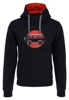 Elkline Kapuzensweatshirt TEAM PLAYER Rot/Schwarz/Dunkelblau/Braun