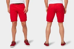 TOM TAILOR Chinoshorts JOSH REGULAR Rot/Dunkelrot