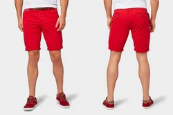 TOM TAILOR Chinoshorts JOSH REGULAR Rot/Dunkelrot