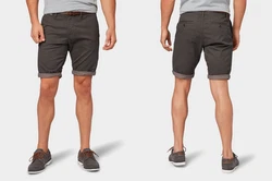 TOM TAILOR Chinoshorts JOSH REGULAR Dunkelgrau/Khaki/Grau/Dunkelbraun