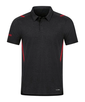 Jako Polo Challenge Dunkelgrau/Rot/Grau/Dunkelrot