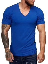 T-Shirt 8031ST (Shirt Polo Kurzarmshirt Tee, 1-tlg) Fitness Freizeit Casual