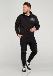 SOULSTAR Kapuzensweatshirt JENARO Schwarz/Braun