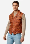 RICANO Weste SK Vest Braun/Orange/Beige/Rot