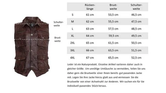 RICANO Weste SK Vest Dunkelrot/Braun/Dunkelbraun/Beige