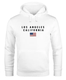 Hoodie Hoodie Herren Bedruckt Schriftzug California Los Angeles USA Amerika