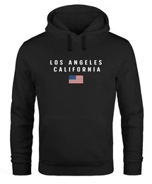 Hoodie Hoodie Herren Bedruckt Schriftzug California Los Angeles USA Amerika