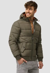 Indicode Winterjacke Adrian ZA Dunkelgrün/Khaki/Grün