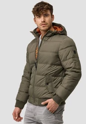 Indicode Winterjacke Adrian ZA Dunkelgrün/Khaki/Grün