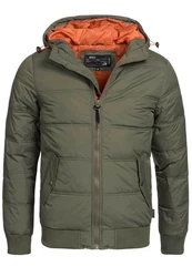 Indicode Winterjacke Adrian ZA Dunkelgrün/Khaki/Grün