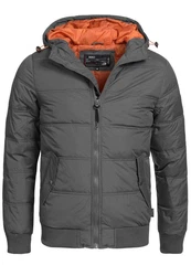 Indicode Winterjacke Adrian ZA Dunkelgrau/Grau