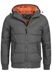 Indicode Winterjacke Adrian ZA Dunkelgrau/Grau