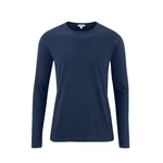 LIVING CRAFTS Langarmshirt FRANK GOTS zertifiziert Dunkelblau/Blau
