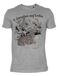 T-Shirt Trachten Hirsch Motiv Wanderer Bergsteiger Trachten Hirsch Motiv : SParadies auf Erden