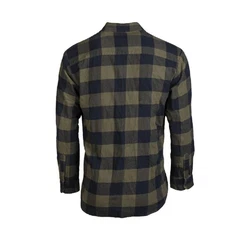 Mil-Tec Karohemd Holzfällerhemd Leicht Schwarz/Olive