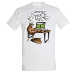 T-Shirt Herren Official Gamershirt mit lustigem Gaming Frontprint