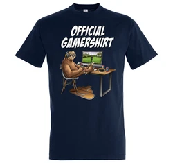 Youth Designz T-Shirt Herren Official Gamershirt Braun/Dunkelblau/Beige
