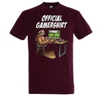 Youth Designz T-Shirt Herren Official Gamershirt Braun/Dunkelrot/Bordeaux