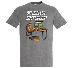 Youth Designz Offizielles Zockershirt Herren  Braun/Dunkelgrau/Grau/Rot/Orange