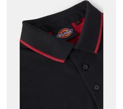 Dickies Poloshirt Two Tone Schwarz/Dunkelrot/Mischfarben/Lila/Rot