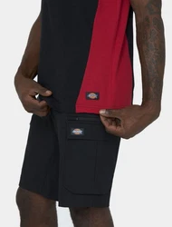 Dickies Poloshirt Two Tone Schwarz/Dunkelrot/Mischfarben/Lila/Rot