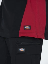 Dickies Poloshirt Two Tone Schwarz/Dunkelrot/Mischfarben/Lila/Rot
