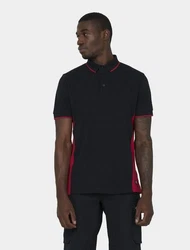 Dickies Poloshirt Two Tone Schwarz/Dunkelrot/Mischfarben/Lila/Rot