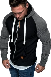 Kapuzenpullover EL CAJON Sweatjacke Herren Basic Kontrast Sweatjacke Pullover Hoodie Kapuzenpullover