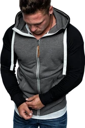 Amaci&Sons Zipper Kapuzenpullover Sweatjacke Pullover Hoodie Sweatshirt EL CAJON (1-04030) Dunkelgrau/Hellgrau/Schwarz/Grau