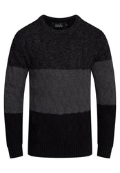 CARISMA Strickpullover CRTROMSO Schwarz/Dunkelgrau