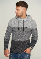 CARISMA Strickpullover CRSTORD Hellblau/Schwarz/Grau/Hellgrau