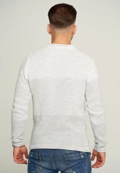 CARISMA Strickpullover CRLARVIK Grau/Weiß/Creme