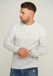 CARISMA Strickpullover CRLARVIK Grau/Weiß/Creme