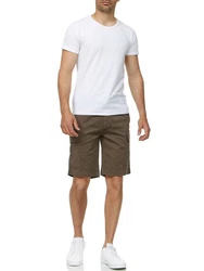 Tazzio Cargoshorts A200 Cargo Shorts Khaki/Dunkelgrün