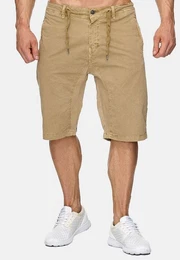 Chinoshorts Bermuda Shorts Stretch 3/4 Chino Hose H1929 (1-tlg) 1929 in Beige