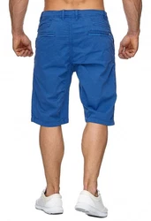 Max Men Chinoshorts Bermuda Shorts Stretch Chino Hose H1929 (1-tlg) (1929) Blau (H1929)
