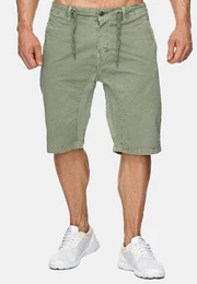 Chinoshorts Bermuda Shorts Stretch 3/4 Chino Hose H1929 (1-tlg) 1929 in Grau