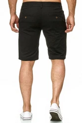 Egomaxx Chinoshorts Chino Capri Shorts Kurze Bermuda Sommer Hose Fredy & Roy (1-tlg) (2300) Schwarz (2300)