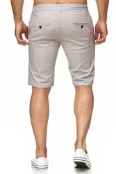 Egomaxx Chinoshorts Chino Capri Shorts Kurze Bermuda Sommer Hose Fredy & Roy (1-tlg) (2300) Grau (2300)