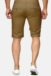 Egomaxx Chinoshorts Chino Capri Shorts Kurze Bermuda Sommer Hose Fredy & Roy (1-tlg) (2300) Dunkelbraun (2300)