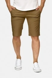 Chinoshorts Chino Capri Shorts Kurze Bermuda Sommer Hose Fredy & Roy (1-tlg) 2300 in Dunkelbraun