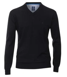 Redmond V-Ausschnitt Pullover (600) Dunkelblau/Blau/Hellblau/Schwarz