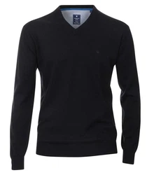 Redmond V-Ausschnitt Pullover (600) Dunkelblau/Blau/Hellblau/Schwarz