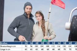 Blauer Peter Strickjacke mit Troyerkragen Blau
