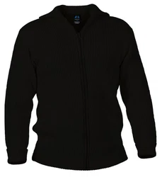 Blauer Peter Strickjacke mit Troyerkragen Blau