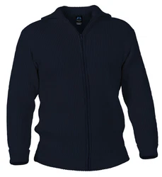 Blauer Peter Strickjacke mit Troyerkragen Blau