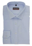 MARVELIS Businesshemd Body Fit Hellblau/Blau